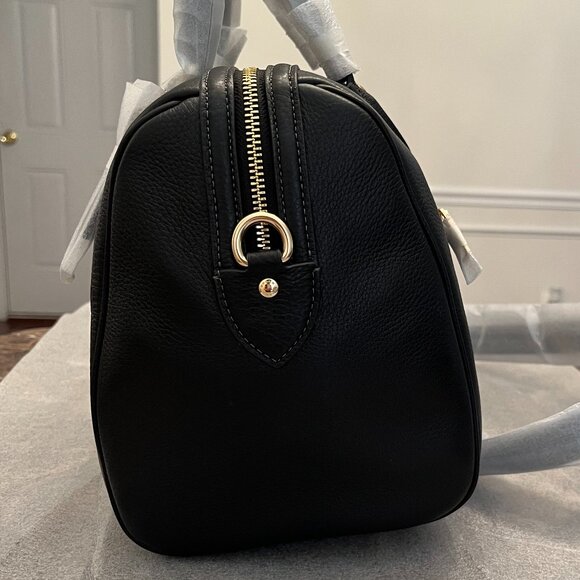 NWT Coach Rowan Large Black Satchel Bag & an Extra Coach Strap (Reversible) - Picture 7 of 14